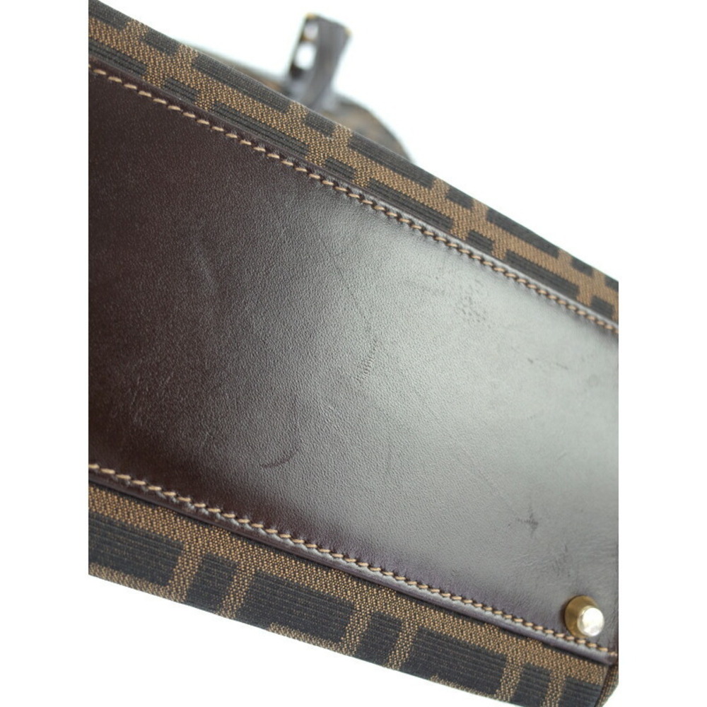 Fendi Shoulder Zucca Leather Bag Brown - Picture 5 of 9